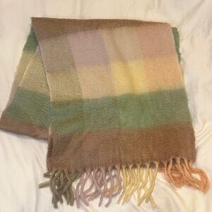 Madewell Brushed Pastel Plaid Scarf